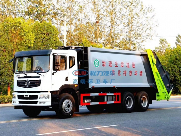 东风T5（18方）后八轮压缩式垃圾车