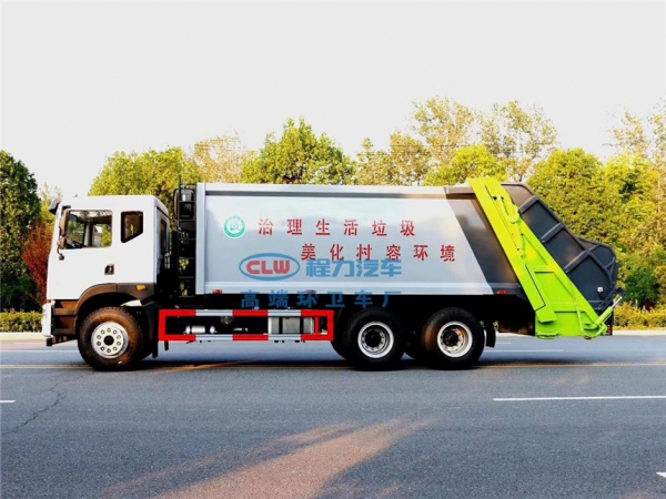 东风T5（18方）后八轮压缩式垃圾车